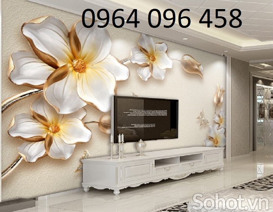 Tranh gạch 3d ốp tường phòng khách đẹp - 66XMN