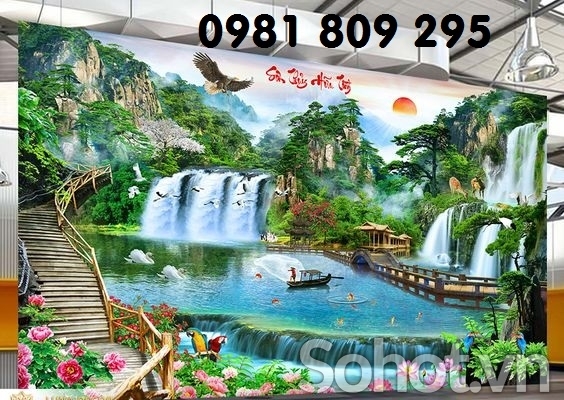 Tranh gạch 3d phong cảnh