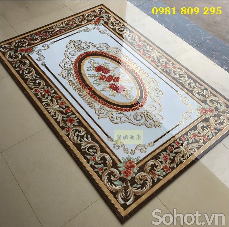 Thảm gạch lát nền cao cấp trống đồng