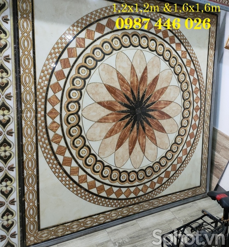 Gạch nền, thảm gạch đẹp 3d phòng khách