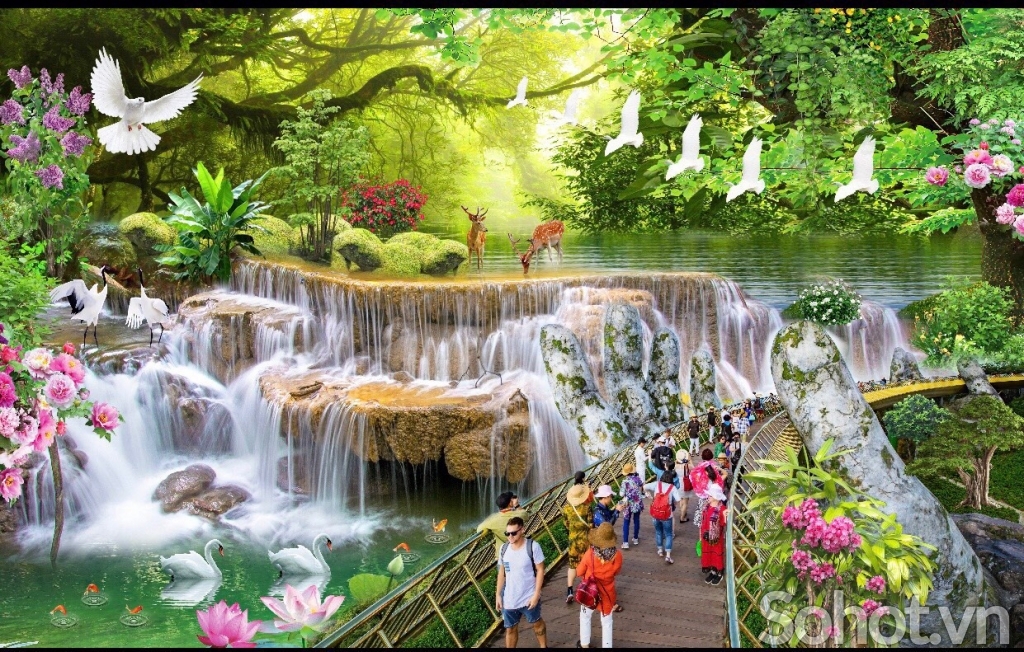 Tranh gạch phong cảnh hữu tìnhh