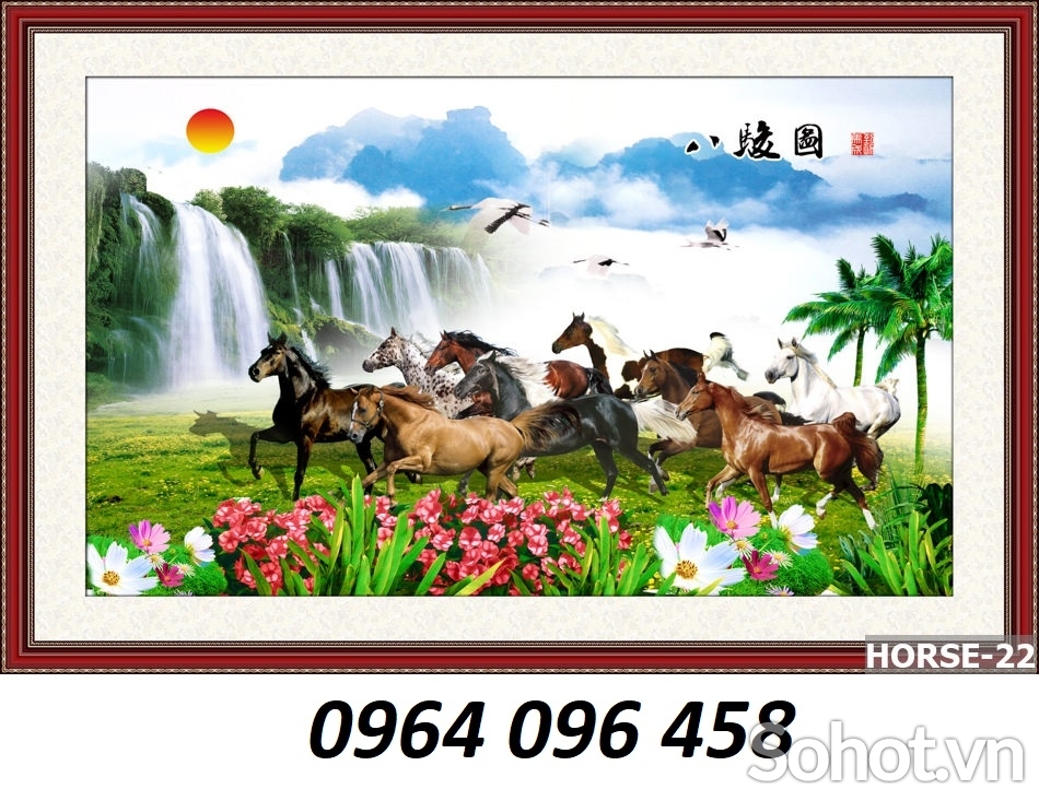 Tranh gạch 3d mã đáo thành công - BCV5