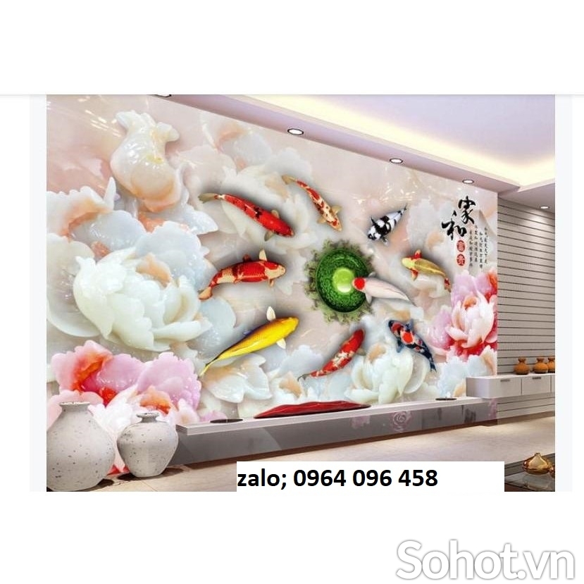 Tranh gạch 3d dán tường phòng khách - NBX55
