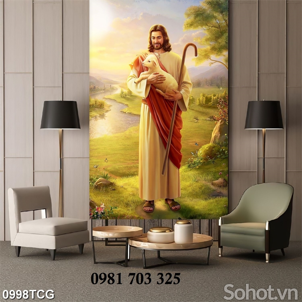 Gạch tranh 3D đẹp công giáo trang trí