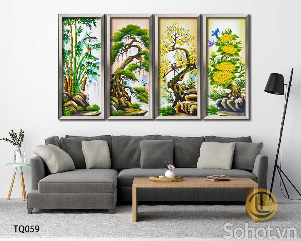 Tân trang phòng khách- gạch tranh 3D