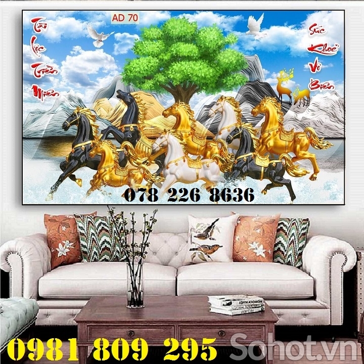 Gạch tranh 3d mã đáo thành công , gạch trang trí