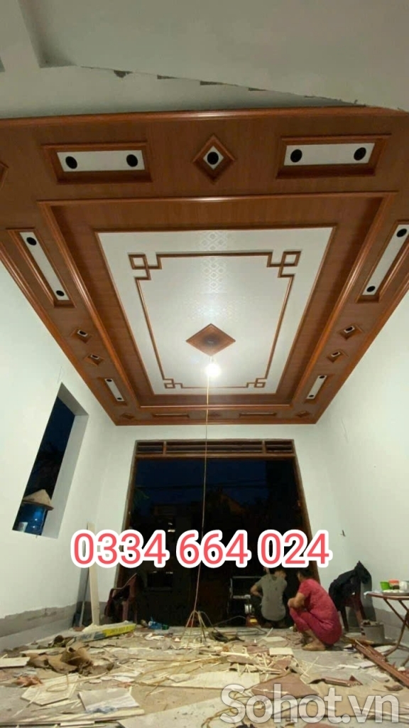 Tấm ốp tường trần nhựa giả gỗ