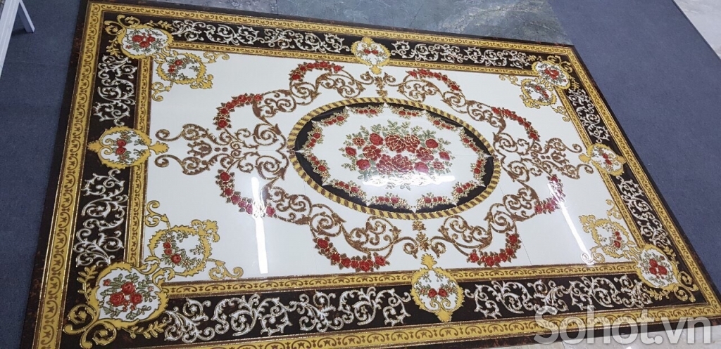 Thảm gạch phòng khách gia đình cao cấp
