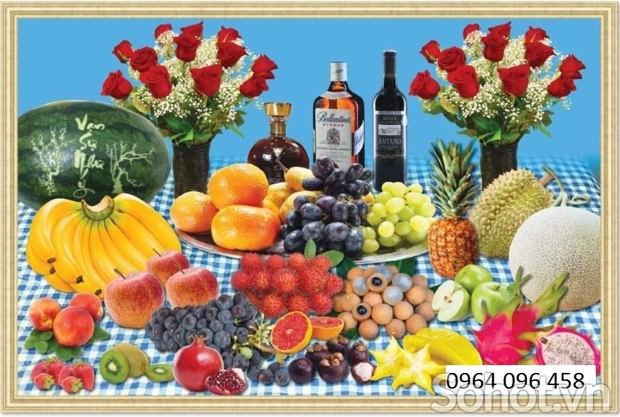 Tranh gạch 3d phòng thờ - KSAZ11