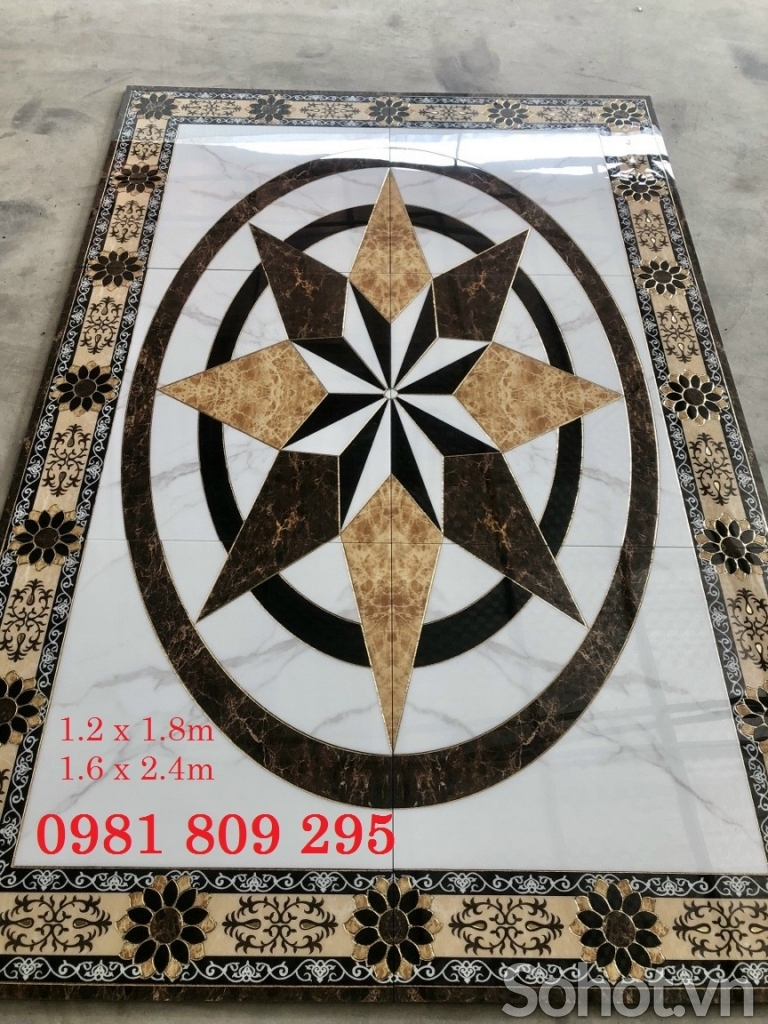 Gạch trang trí , thảm gạch lát nền phòng khách