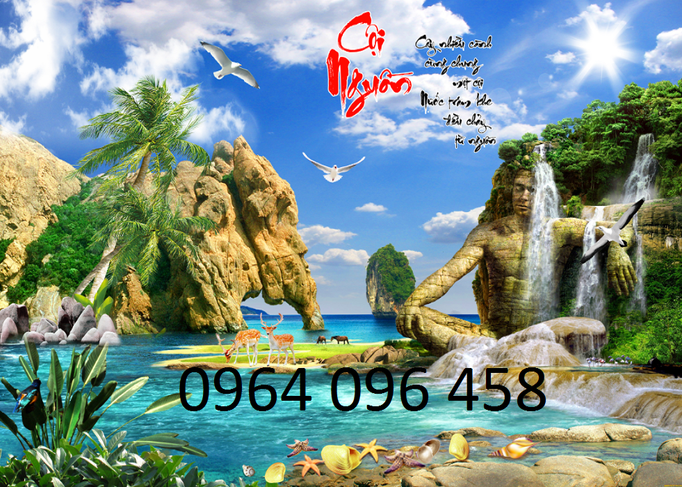 tranh cảnh đồng 3d - NM77