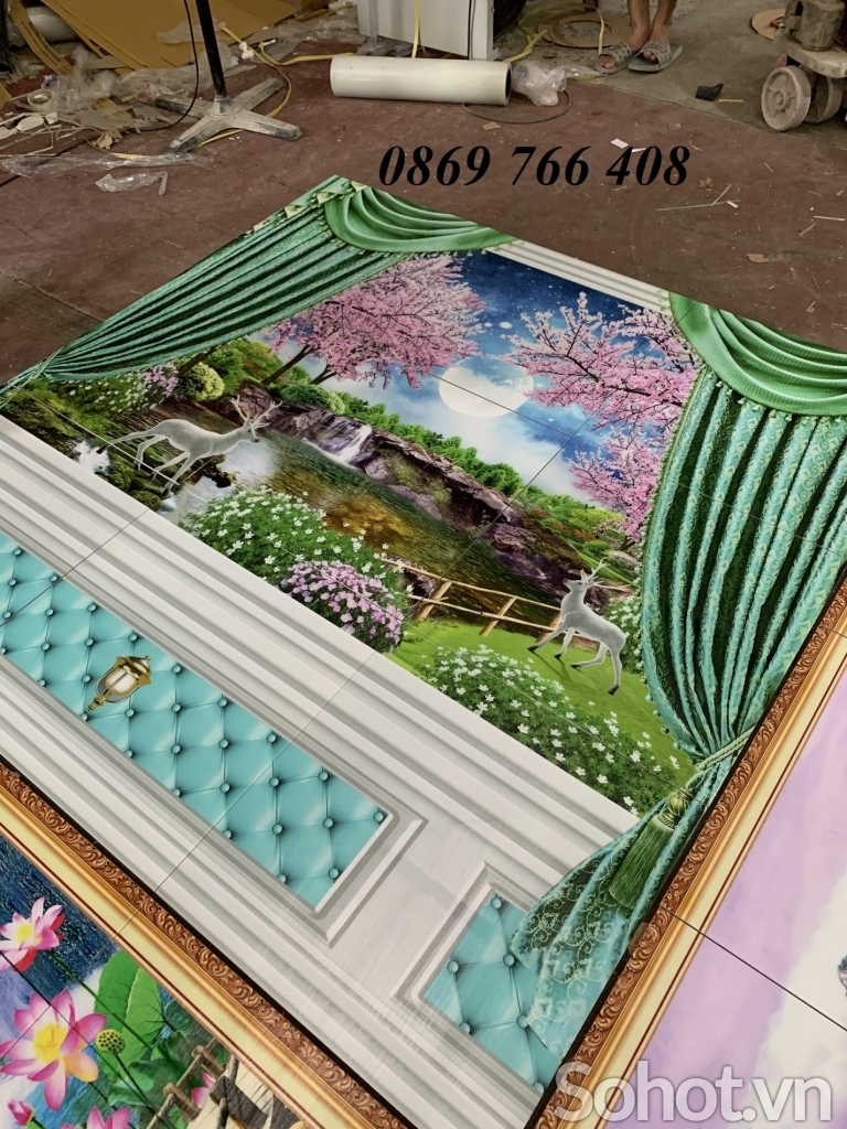 Gạch tranh 3D-tranh trang trí 3D