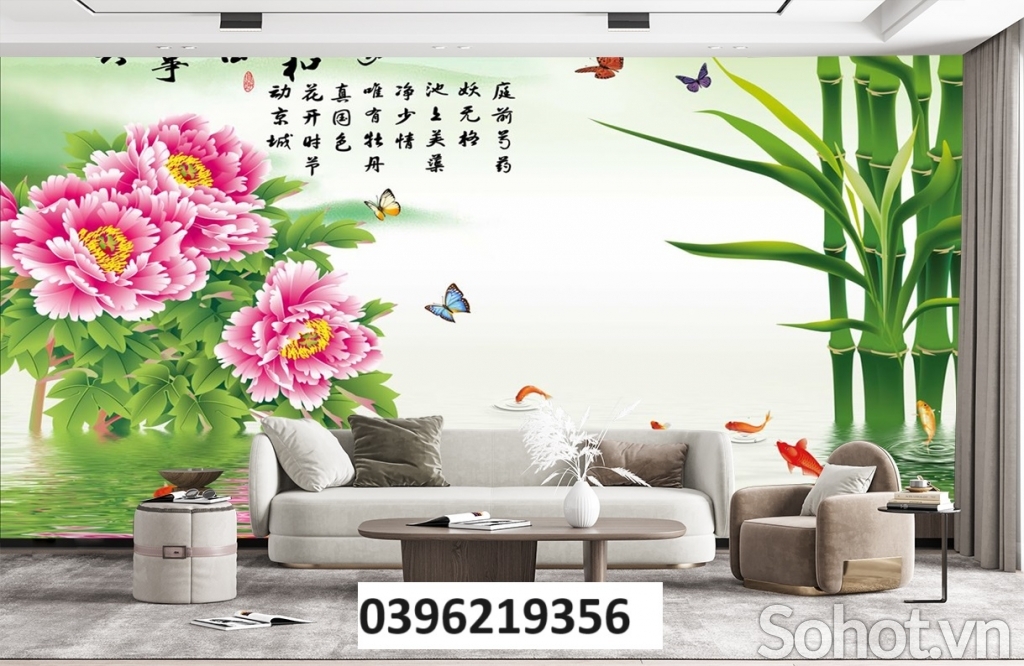 Tranh gạch tre trúc đẹp
