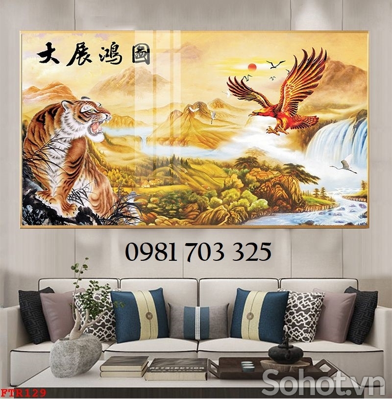 Gạch men trang trí, tranh con hổ