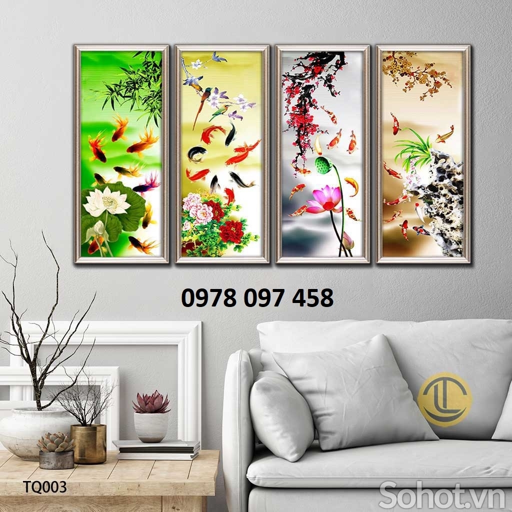 Tranh đẹp ốp tường họa tiets 3D