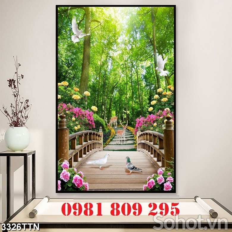 Gạch 3d rừng tre