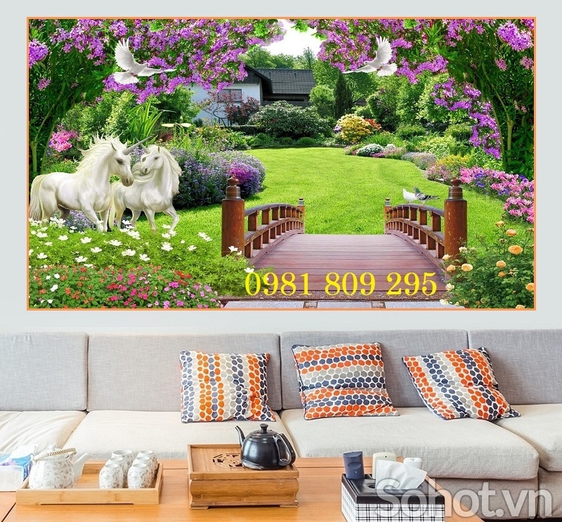 Gạch tranh phong cảnh đẹp