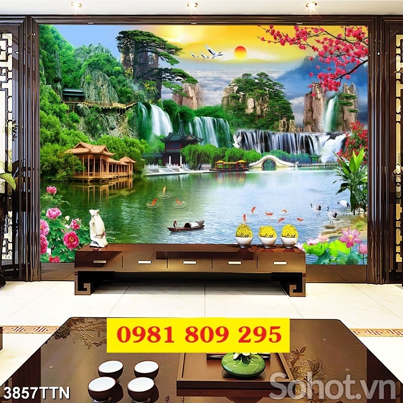 Tranh gạch 3d cảnh thiên nhiên - tranh gạch 3d