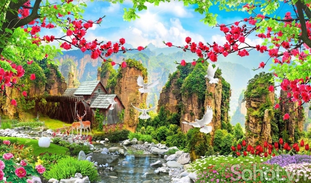 Tranh gạch men phong cảnh