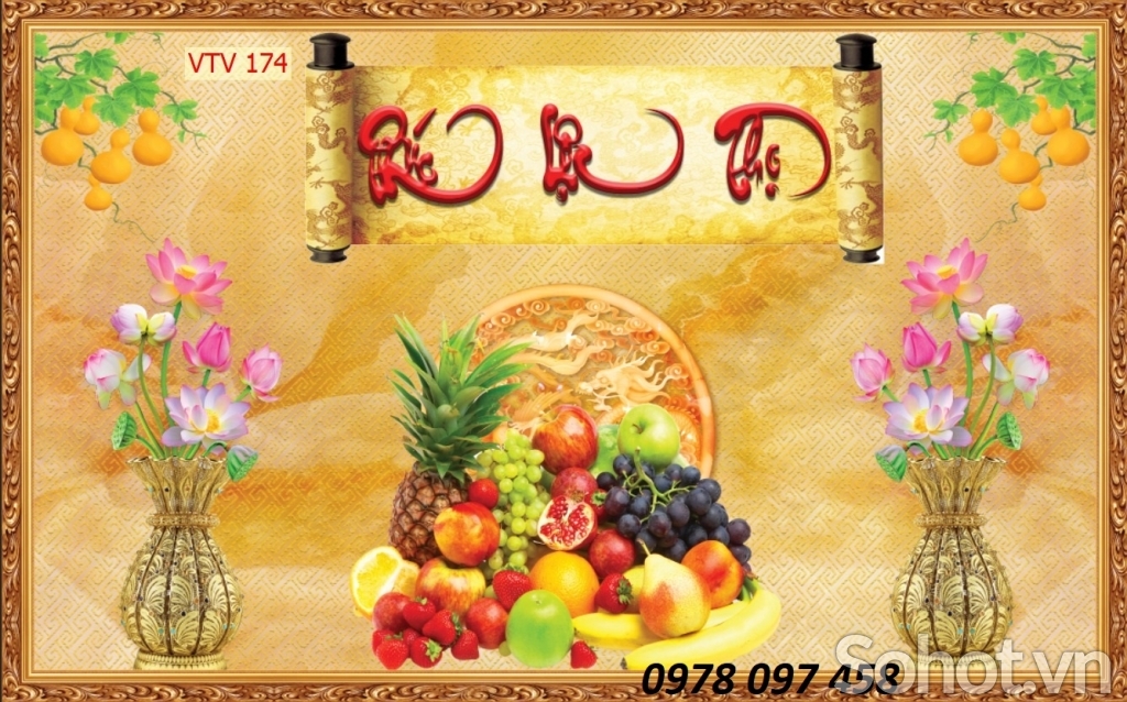 Tranh ốp phòng thờ gia tiên- tranh câu đối