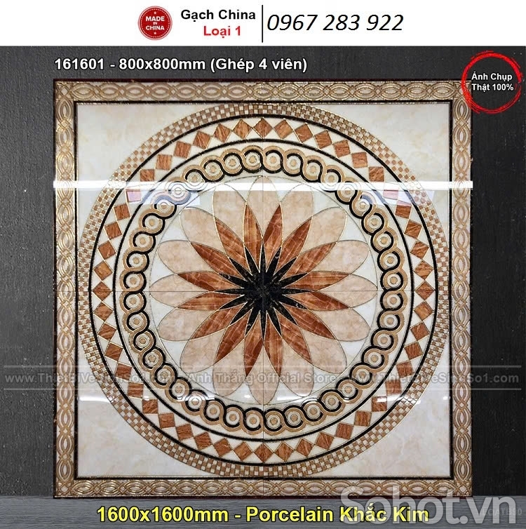 Gạch thảm men ốp sang trọng 3d