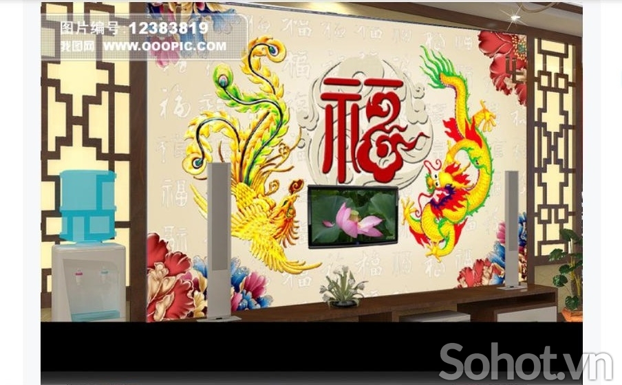Tranh trang trí tường phong khách 3d đẹp