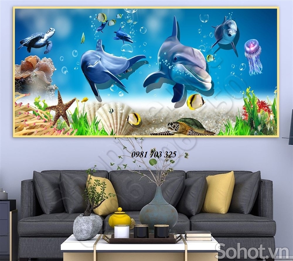 Tranh gạch men 3D trang trí phòng