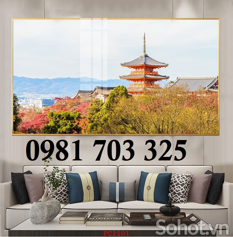 Gạch tranh phong cảnh 3D ốp tường