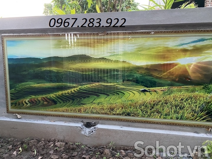 Tranh phòng khách 3d- tranh gạch men