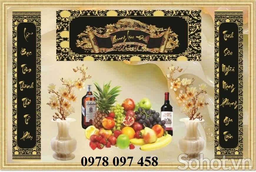 Gạch tranh 3 D - tranh phòng thờ