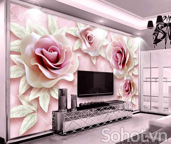 Tranh gạch 3d trang trí phòng khách đẹp - SLK90