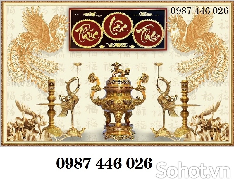 Gạch tranh hoa phòng thờ HP4272