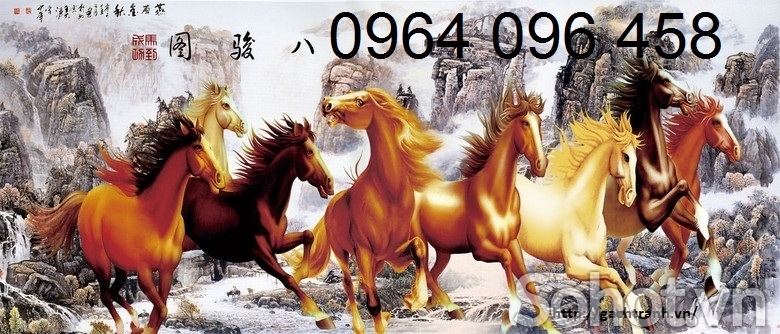 Tranh gạch 3d phong thủy phòng khách - 699NCC