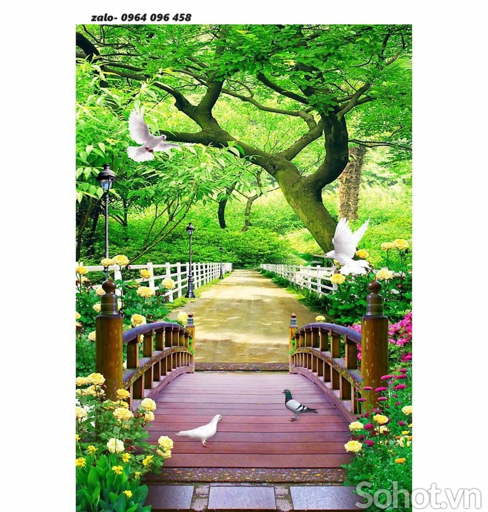 Tranh gạch 3d ốp tường cầu thang - DSCX43