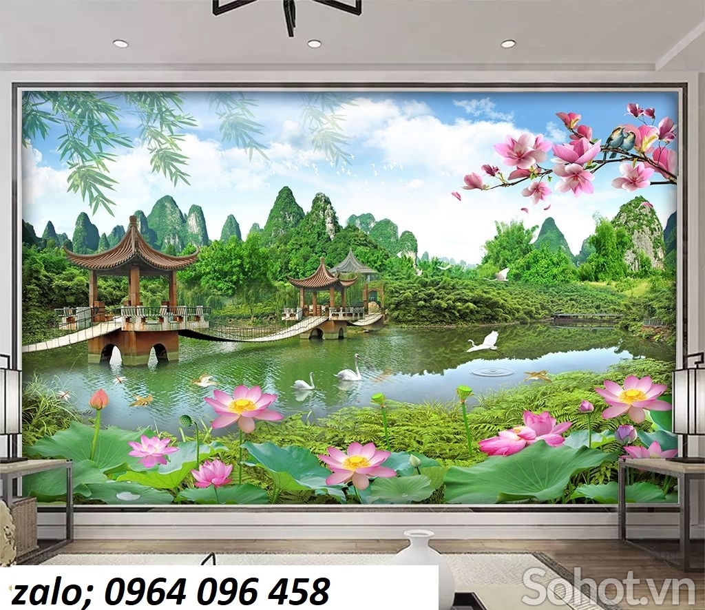 Tranh gạch 5d phong cảnh - HHH54