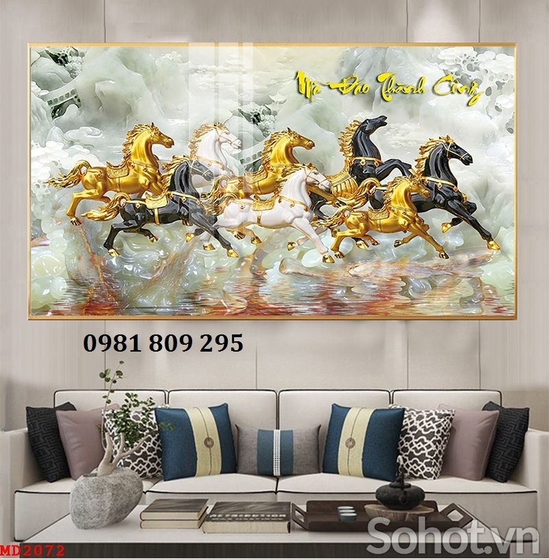 Tranh gạch ngựa , gạch men 3d sứ ngọc