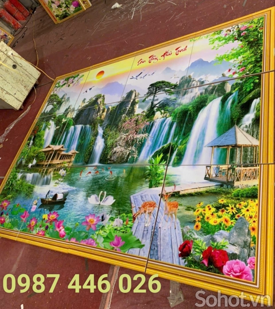 Gạch tường tranh gạch men 3d HP982