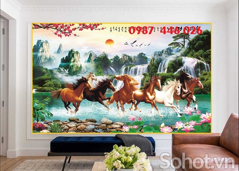 Gạch tranh mã đáo thành công HP983