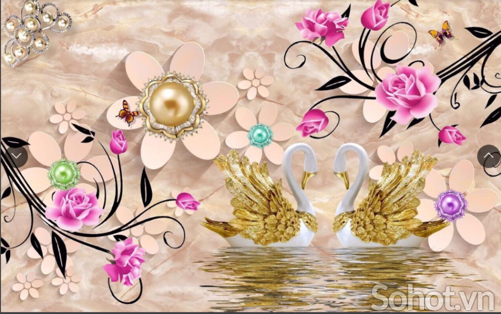 Tranh gạch 3d trang trí phòng ngủ - NXC42