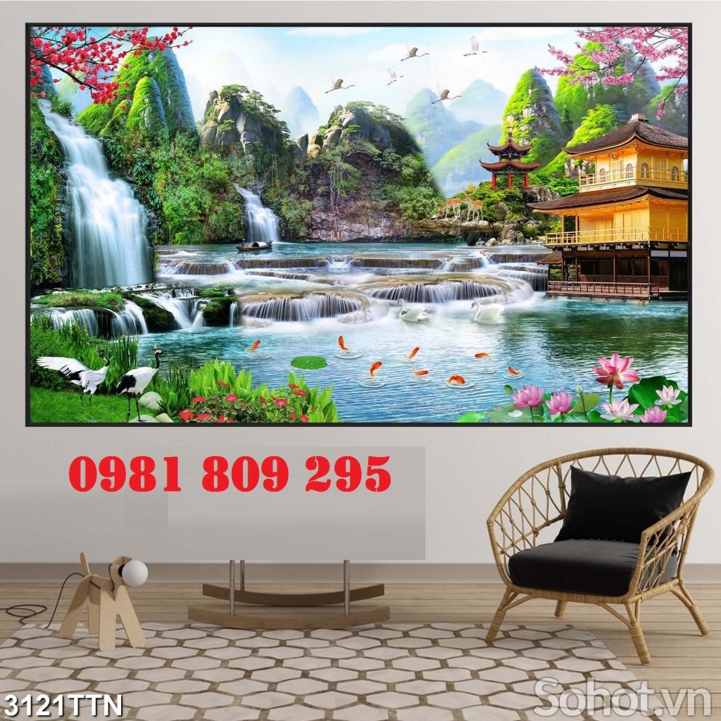 Gạch tranh ốp tường , gạch tranh 3d