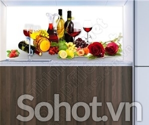 Tranh gạch 3d ốp tường phòng bếp -XNN65