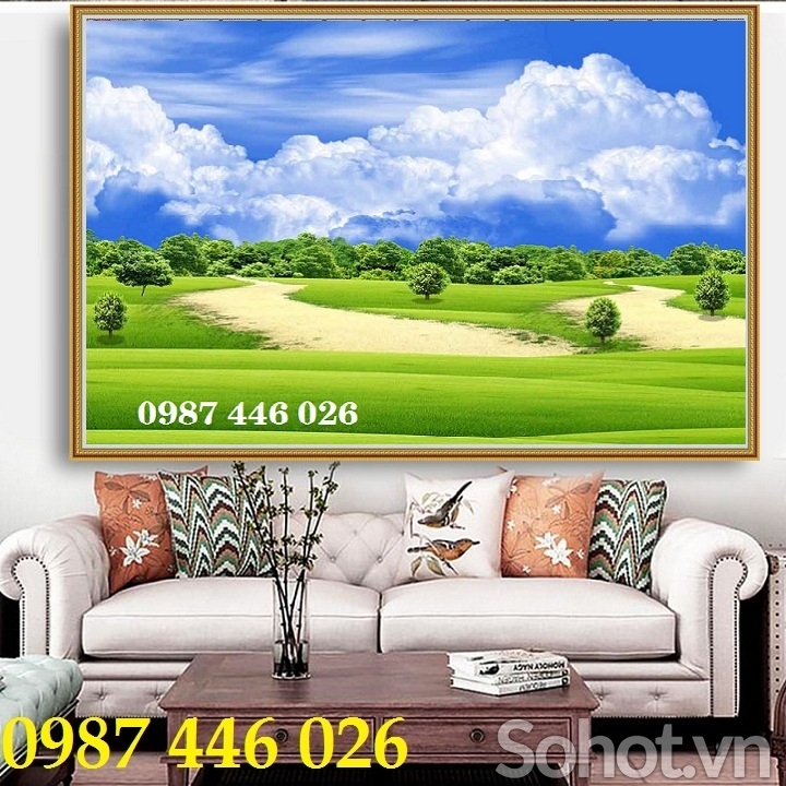 Tranh gạch men phong cảnh tường 3d đẹp HP243