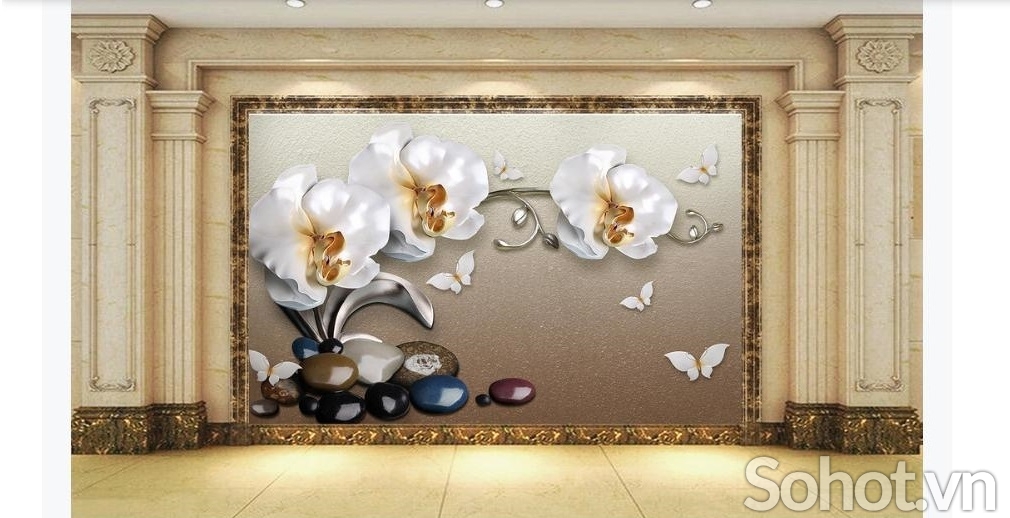 Tranh trang trí tường phong khách 3d đẹp