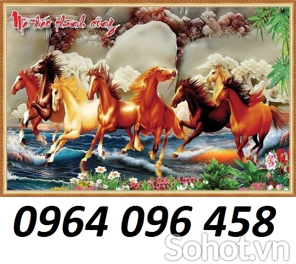Tranh  gạch men 3d ốp tường mã đáo thành công - 544CCX