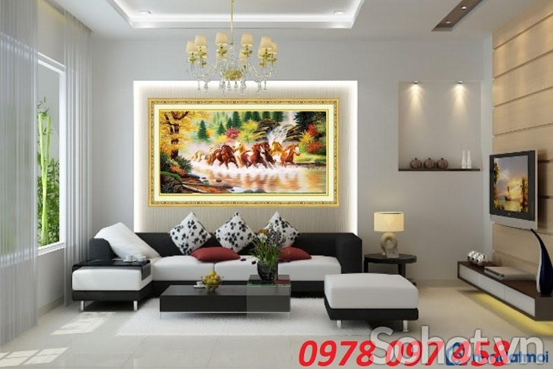 Gạch tranh 3D - mã đáo truy phong
