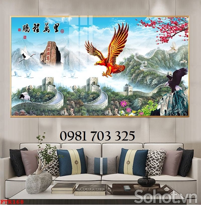 Tranh gạch đẹp hổ trang trí tường nhà