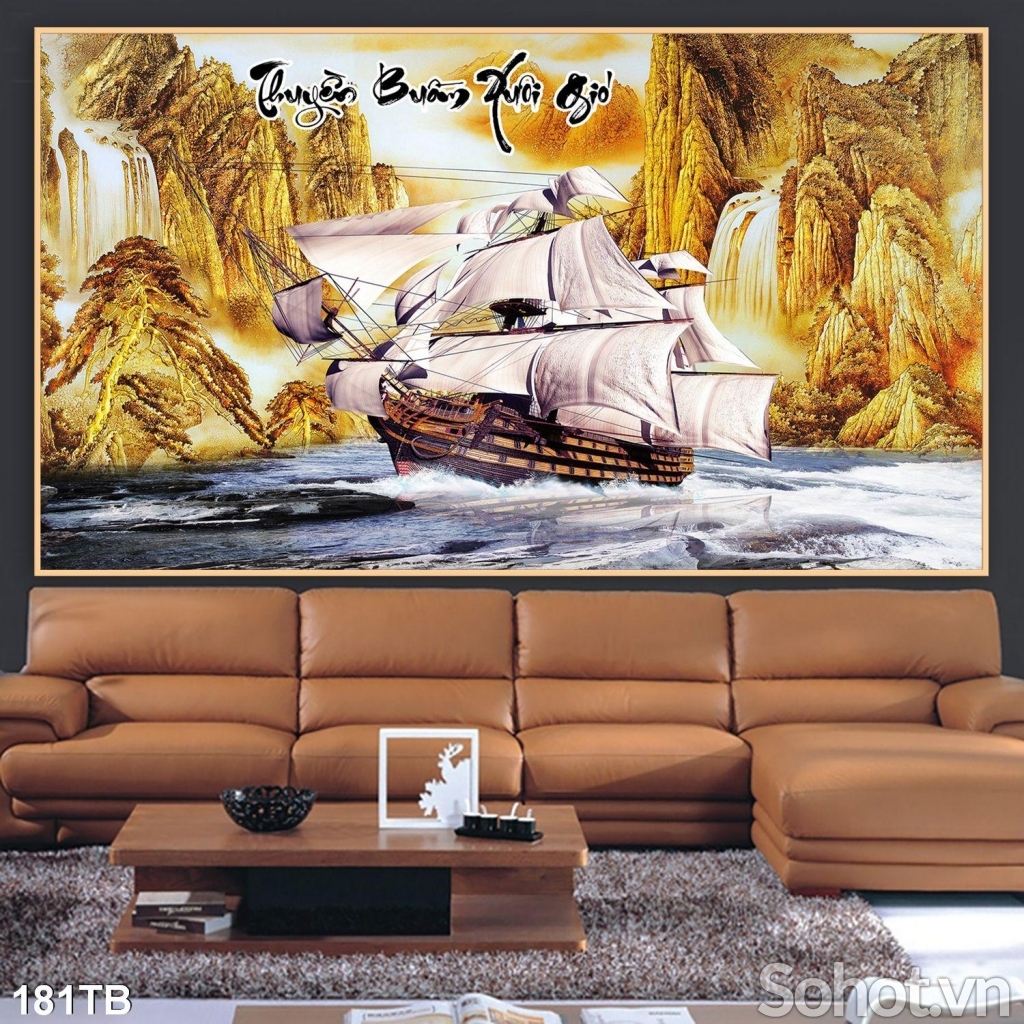 Gạch tranh- Tranh thuận buồm xuôi gió