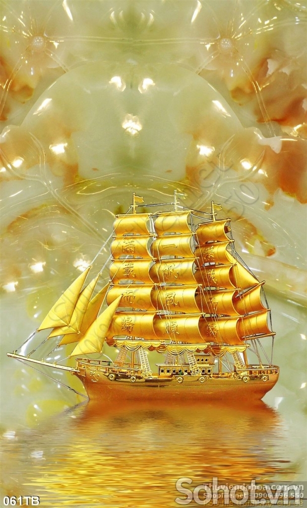 Tranh phong thủy thuyền buồm - GĐS11