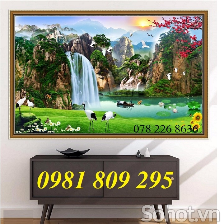 Gạch tranh , gạch ốp tường 3d phong cảnh