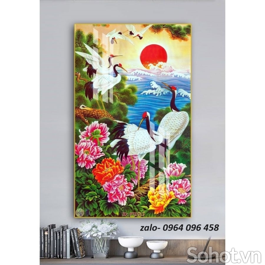 Tranh gạch 3d dán tường khổ đứng - CX423